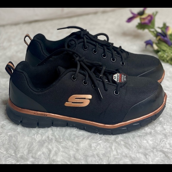 Skechers Work slip Resistant mens shoes size 9.5 - Picture 6 of 16